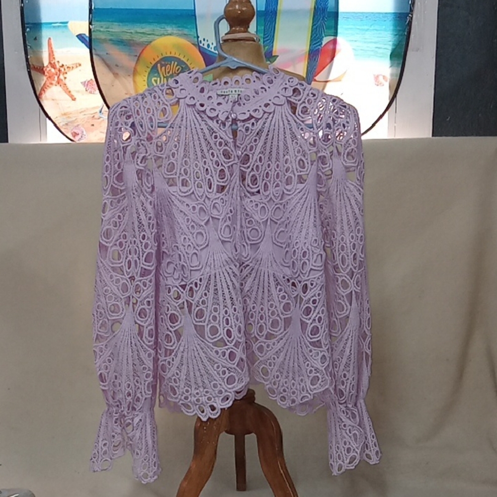 Lavender Lace Women's Top